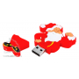 Флеш-карта Дед Мороз USB, открытая