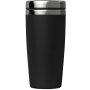Термостакан Эльбрус с прорезиненным покрытием, черный