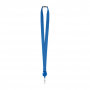Ланъярд с бейджем ZIP LANYARD, синий, оборотная сторона