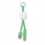 Брелок с usb проводом Key Ring C, зеленый