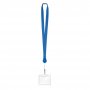 Ланъярд с бейджем ZIP LANYARD, синий, общий вид