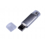 Флешка c дополнительным разъемом Micro USB 3-in-1 TypeC 3.0, серебристая
