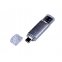Флешка c дополнительным разъемом Micro USB 3-in-1 TypeC 3.0, серебристая