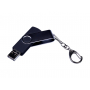 Флешка с разъемом Micro USB 3-in-1 TypeC, черная