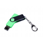 Флешка с разъемом Micro USB 3-in-1 TypeC, зеленая