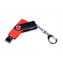 Флешка с разъемом Micro USB 3-in-1 TypeC, красная