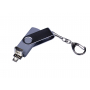 Флешка с разъемом Micro USB 3-in-1 TypeC, серая