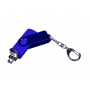 Флешка с разъемом Micro USB 3-in-1 TypeC (цветной корпус), синяя