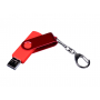 Флешка с разъемом Micro USB 3-in-1 TypeC (цветной корпус), красная