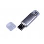 Флешка c дополнительным разъемом Micro USB 3-in-1 TypeC 3.0, серебристая