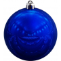 Елочный шар Shiny Smooth, синий