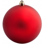 Елочный шар Matt Smooth, красный