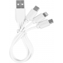 Внешний аккумулятор Uniscend Half Day Compact 5000 мAч, кабель Micro USB/Type-C/Lightning (iPhone 5/6/7/8/X)
