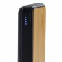 Бамбуковый карманный внешний аккумулятор Fashion, 5000 mAh, индикаторы заряда