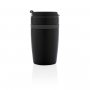 Герметичная термокружка Sierra, чёрная, вид сбоку