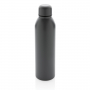 Вакуумная бутылка из переработанной нержавеющей стали, 500 мл, темно-серая