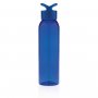 Герметичная бутылка для воды из AS-пластика, синяя, вид сбоку