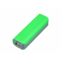 Универсальное зарядное устройство power bank прямоугольной формы, зеленое