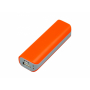 Универсальное зарядное устройство power bank прямоугольной формы, оранжевое