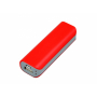 Универсальное зарядное устройство power bank прямоугольной формы, красное