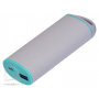 Внешний аккумулятор Travel Max PB 4000 mAh, бирюзовый с серым