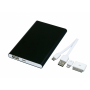 Универсальное зарядное устройство power bank PBM01 , 4000 mAh, черное, с проводом