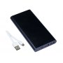 Универсальное зарядное устройство power bank PBM03, 10000 mAh, черное с проводом