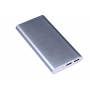 Универсальное зарядное устройство power bank PBM03, 10000 mAh, серебристое