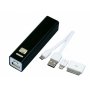 Универсальное зарядное устройство power bank Promo, черная, с проводом