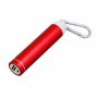 Универсальное зарядное устройство power bank круглой формы с карабином, красное