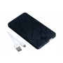 Универсальное зарядное устройство power bank Rombic 4000 mAh, черное, с проводом