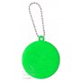 Светоотражающий брелок, зеленый, круглый