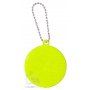 Светоотражающий брелок, салатовый, круглый