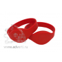 Силиконовый контрольный RFID браслет, красный
