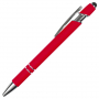 Ручка шариковая Star Soft Touch Shiny Silver Requis, красная