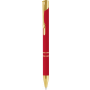 Ручка KOSKO SOFT GOLD MIRROR, красная