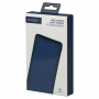 Внешний аккумулятор (powerbank) WeCharge Soft Touch, 10 000 mAH, Power Delivery (PD) 25.5W, со светящимся логотипом после гравировки, c цифровым дисплеем для контроля заряда, темно-синий
