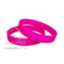 Силиконовый браслет, детский, ярко-розовый