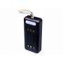 Внешний аккумулятор power bank с фонариком 30000 Mah, чёрный