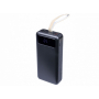 Внешний аккумулятор power bank с фонариком 30000 Mah, чёрный