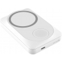 Беспроводная зарядная станция White 2в1 для Apple/Apple watch с покрытием Soft Touch, 10000 Mah