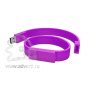 Силиконовый браслет-флешка на 16 Гб, фиолетовый