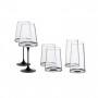 Хрустальный бокал для белого вина на магните Trebonn SplitGlass, чёрный