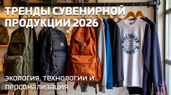 Тренды сувенирной продукции 2026: экология, технологии и персонализация