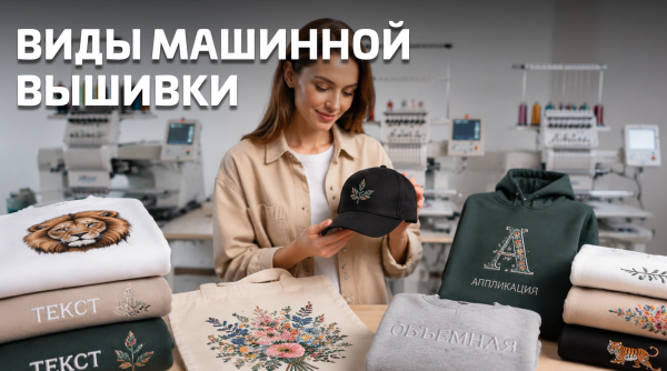 Виды машинной вышивки