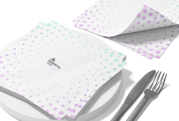 Нанесение логотипов на салфетки